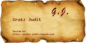 Gratz Judit névjegykártya